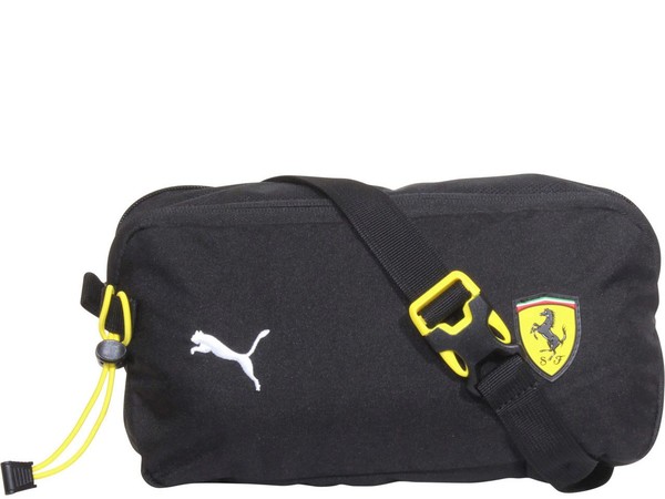 Puma Ferrari Men s Fanwear Waist Bag Fanny Belt Logo Black JoyLot