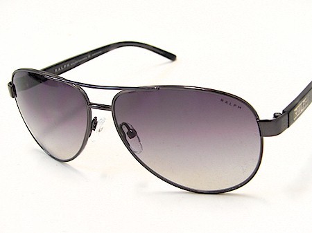 Ralph Lauren 4004 RA4004 Gunmetal Gray Horn 103/11 Sunglasses 