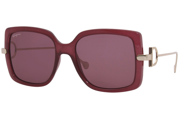 Salvatore Ferragamo Sunglasses Women s SF913S 606 Wine Red Lenses 55 18 140mm JoyLot