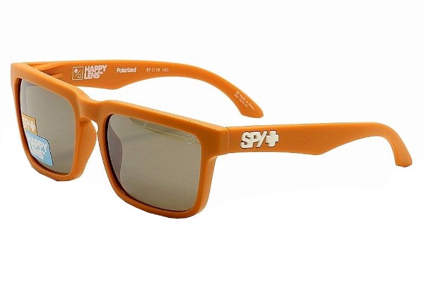  Spy Optics Helm Matte Orange Polarized Square Sunglasses 57mm 