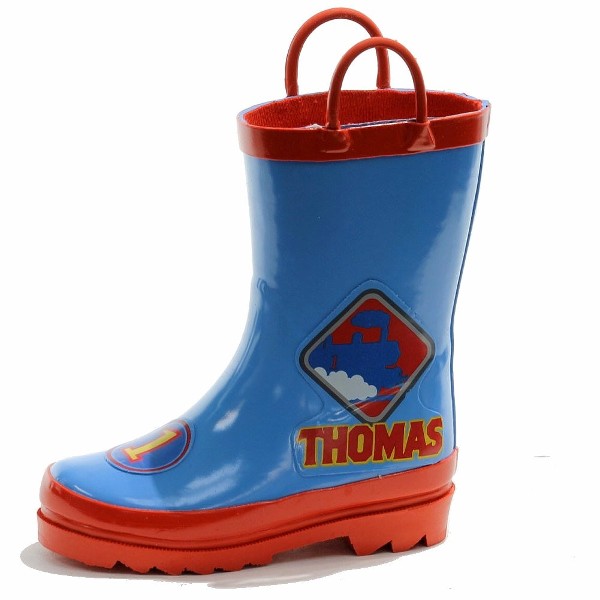  Thomas & Friends Boy's Fashion Rain Boots Blue/Red Shoes 