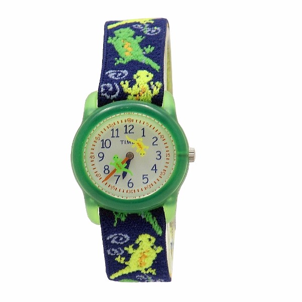  Timex Kids T728819J 728819J Blue/Green Gecko Adjustable Analog Watch 