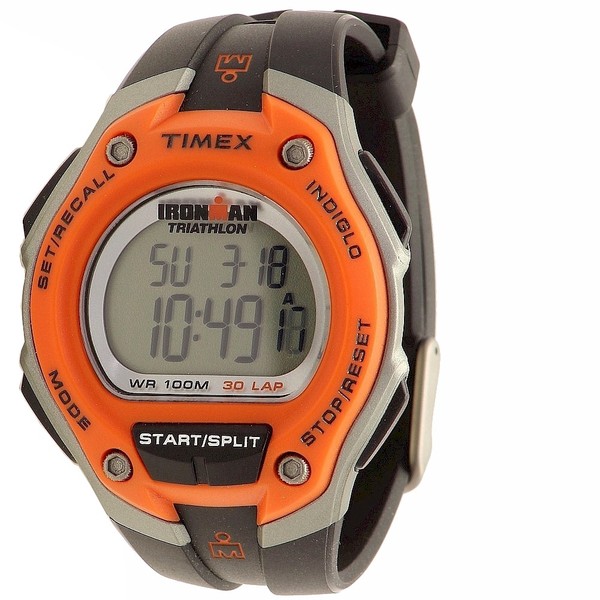  Timex Men's Ironman 5K529 Black/Orange Digital Sport Watch 