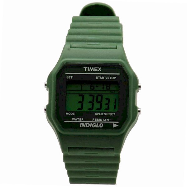  Timex Men's T2N215 Green Indiglo Digital Sport Watch 