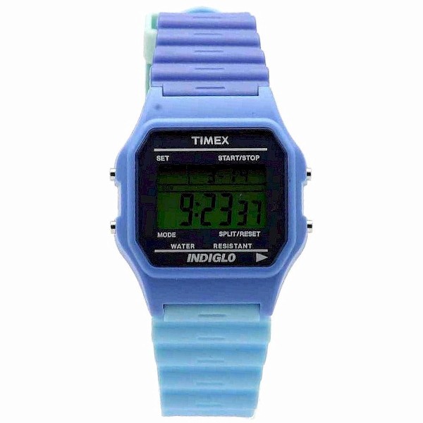  Timex T2N572 Dark/Light Blue Indiglo Digital Watch 