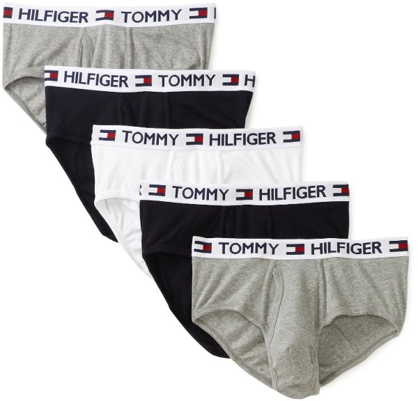 Tommy Hilfiger Mens 5 Pack Underwear Classic Cotton Assorted Briefs 