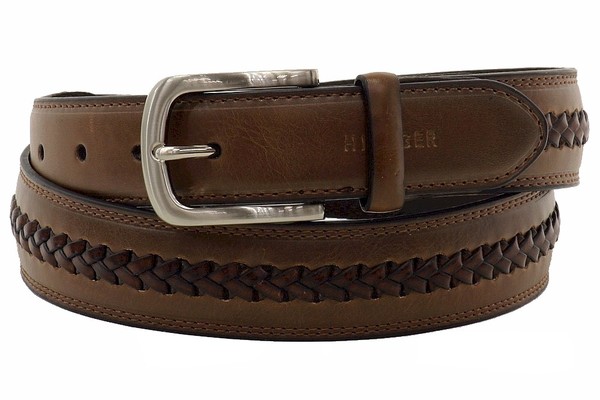 Double Stitch Genuine Leather Belt