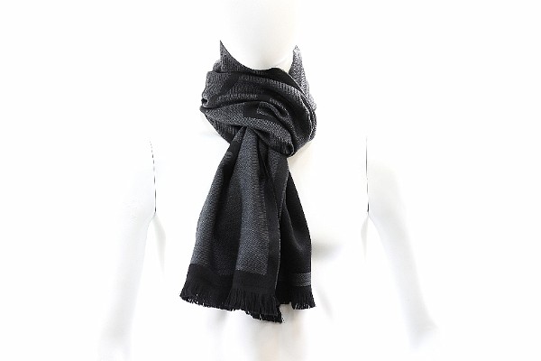 Versace Men's 100% Wool Medusa Scarf | JoyLot.com