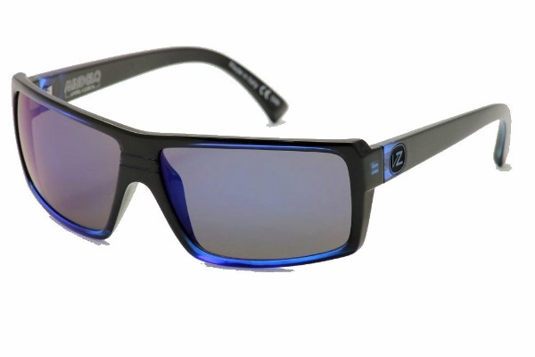  VonZipper Snark Mindglo Blue/Black Von Zipper Rectangular Sunglasses 