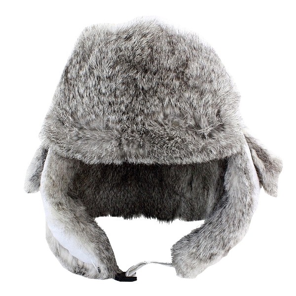  Woolrich Fur Lined White Winter Aviator Hat 