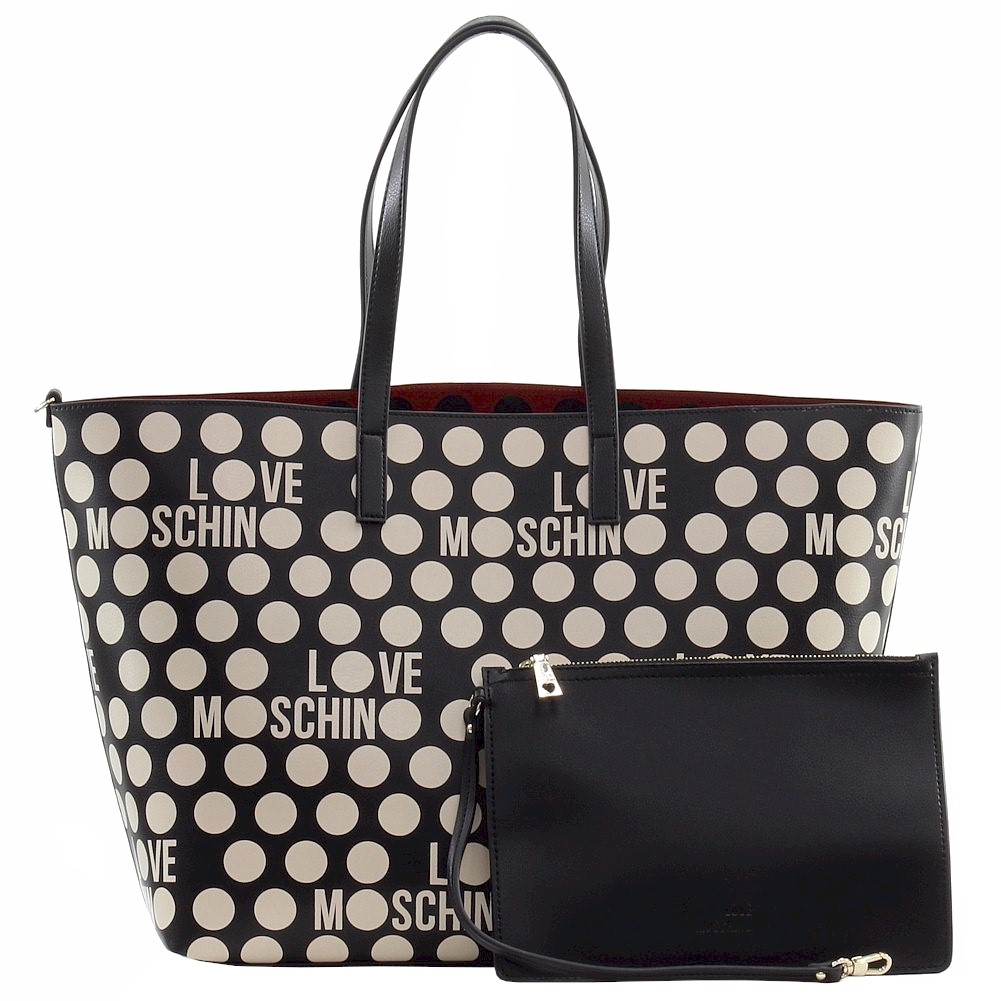 Moschino Polka Dot Bag in Black