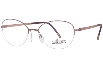 Silhouette Illusion 4560 Eyeglasses Semi Rim Cat Eye