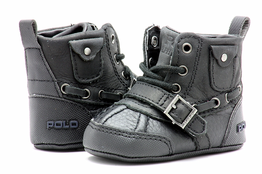 boys black polo boots