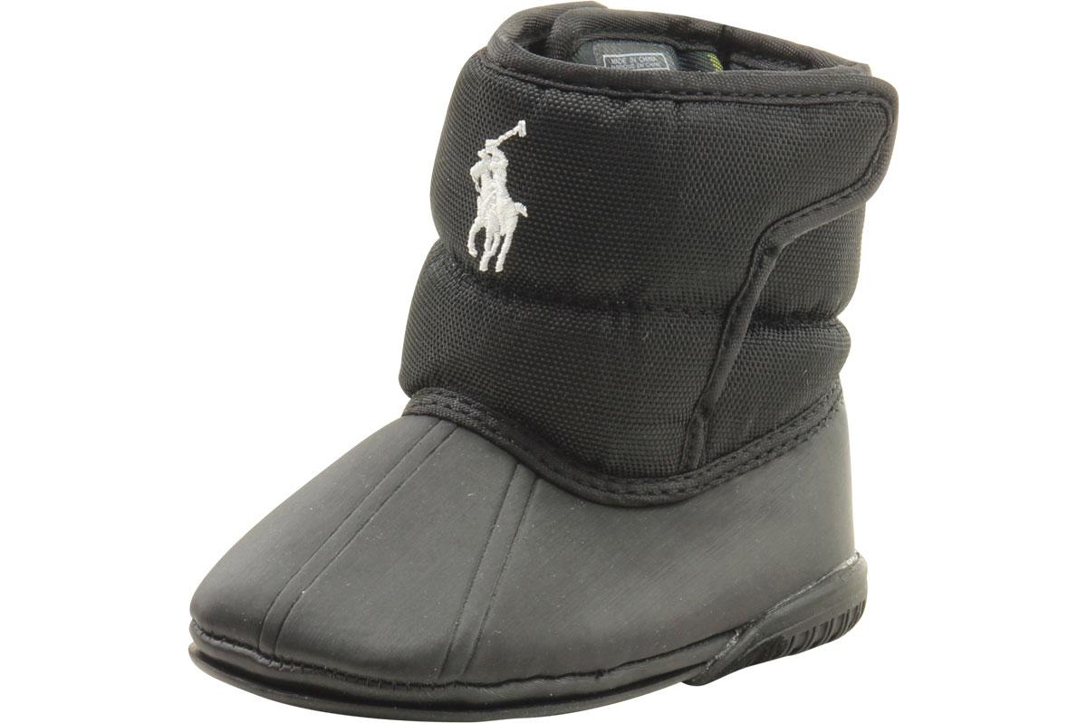 boys black polo boots