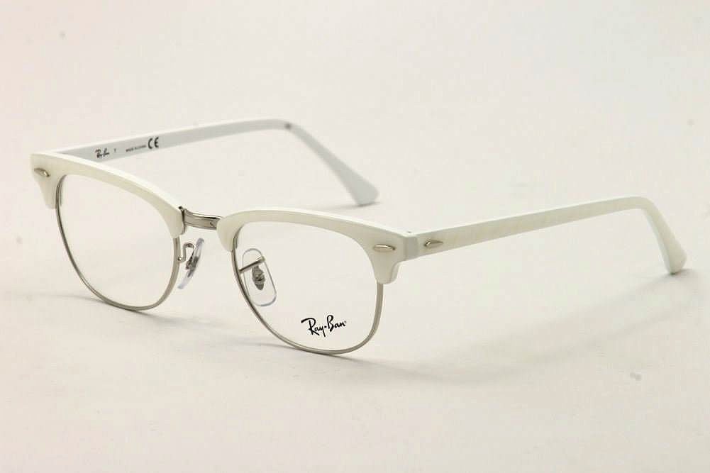 white framed ray bans