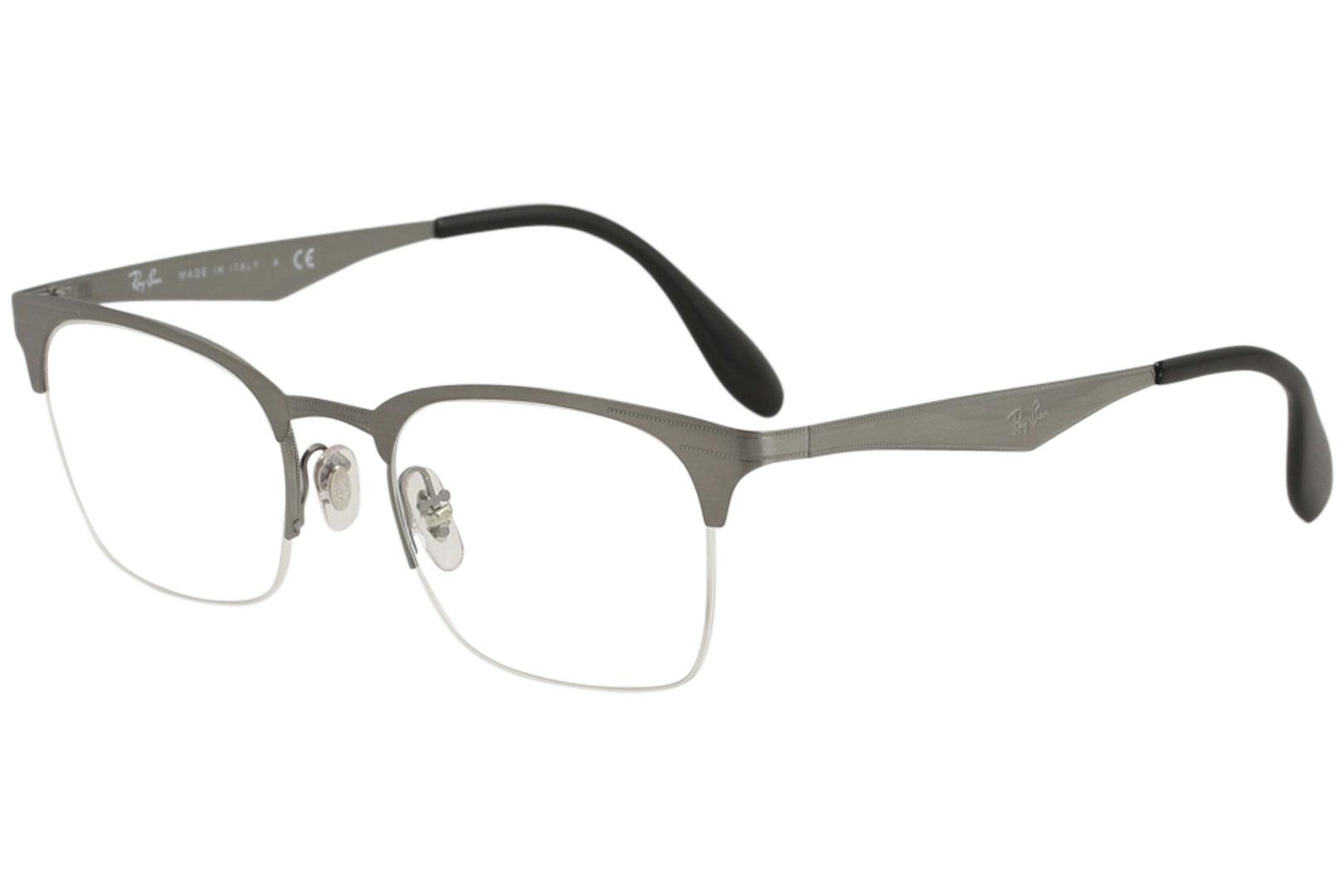 half frame ray ban glasses