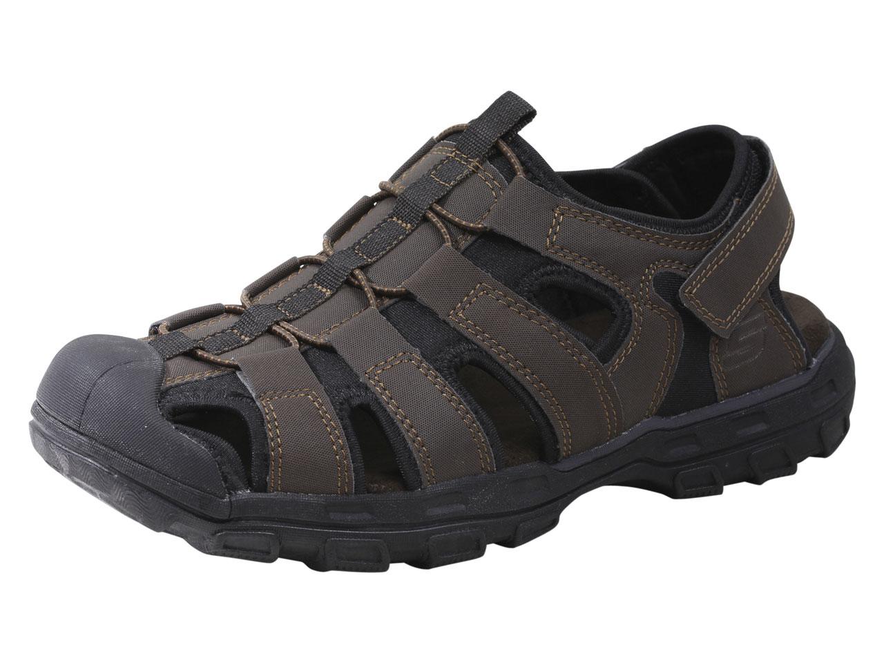 skechers leather sandals