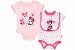 Disney's Minnie Mouse Baby Girls Cotton Assorted 3-Piece Bodysuits Set