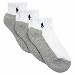 Polo Ralph Lauren Toddler/Little Boy's White/Grey Sole 3Pack Quarter Crew Socks