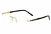 Silhouette Men's Eyeglasses Carbon Intarsia 5404 6051 Gold/Black Optical Frame