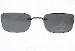 Silhouette Zenlight 5065 Gray Polarized Clip-On Sunglasses