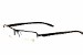 Tag Heuer Eyeglasses 0822 001 Black TagHeuer Half Rim Optical Frame