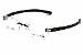 Tag Heuer Eyeglasses TH/7645 001 Black TagHeuer Rimless Optical Frame