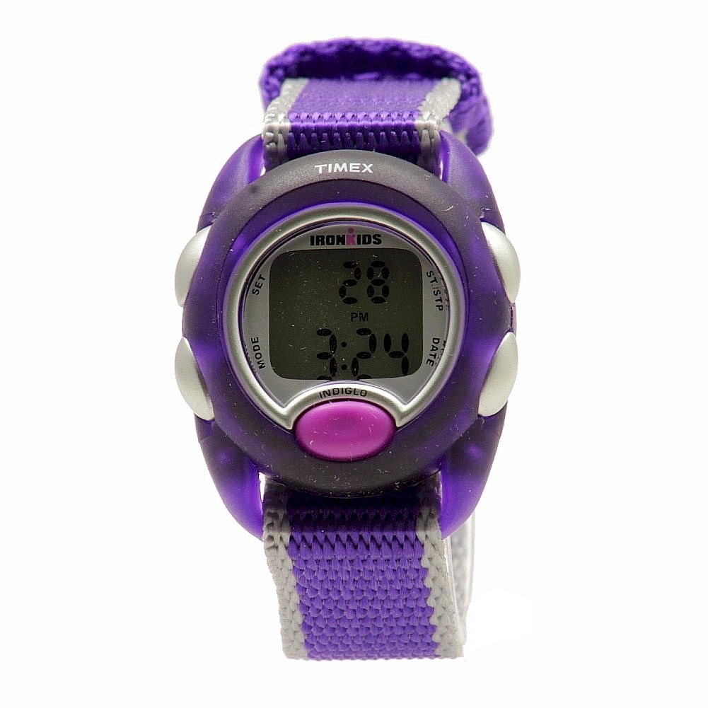 Timex Girl's Kids T7B9839J Purple Chronograph Digital Nylon Watch |  