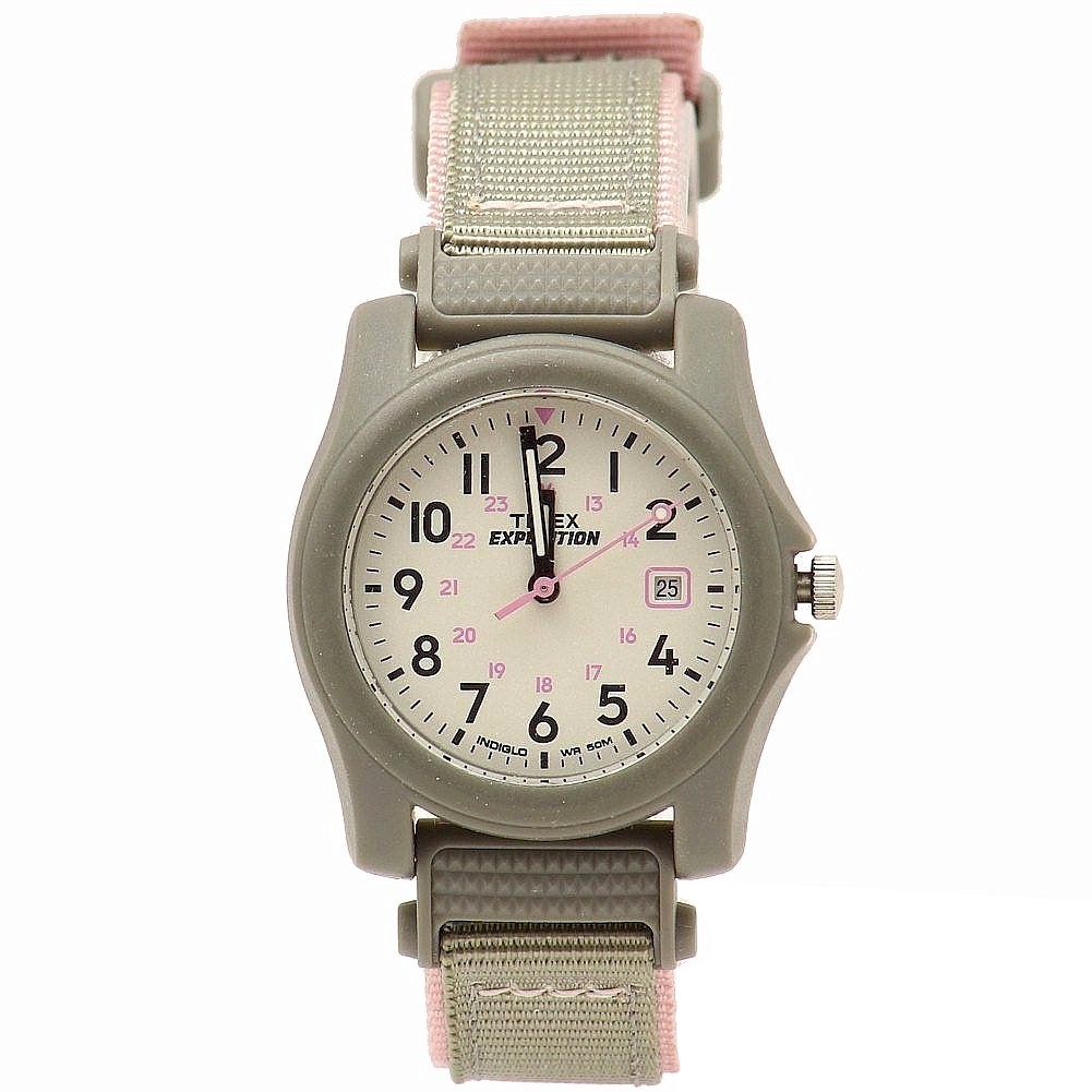 Timex Women's T425919J Expedition Camper Grey/Pink Analog Watch 