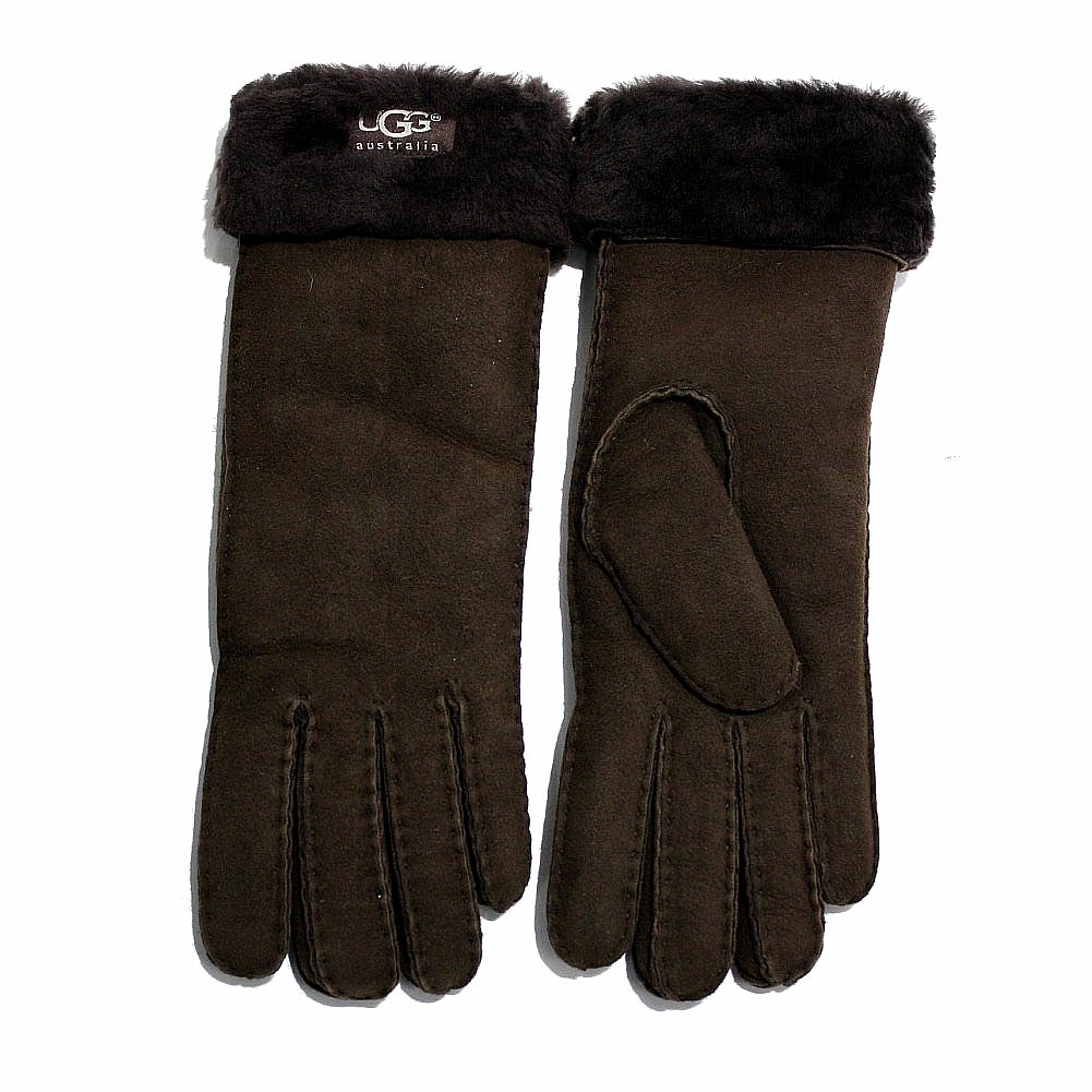 Ugg Women's Turn Cuff Sheepskin Leather Gloves