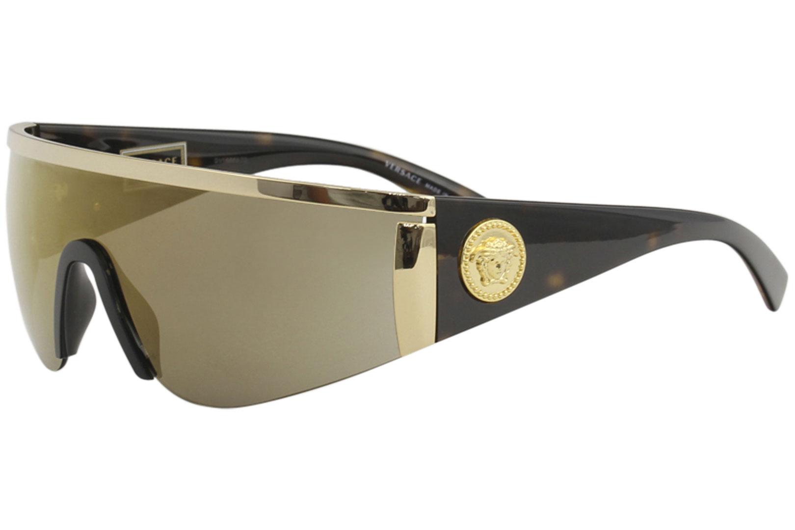 versace men's shield sunglasses