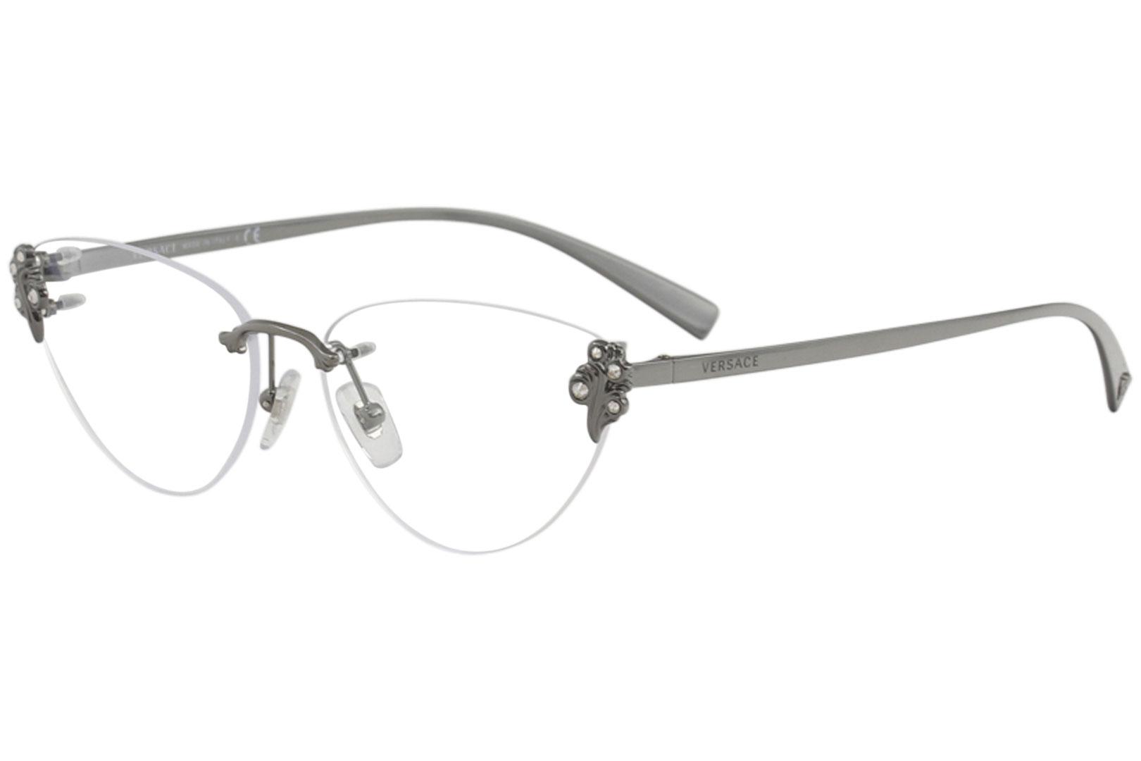 rimless versace eyeglasses