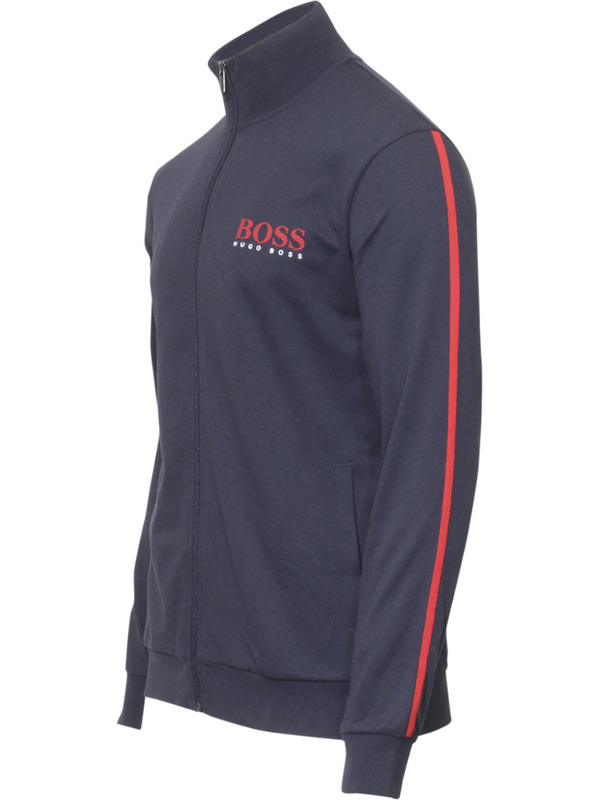 Hugo Boss Men's Authentic Track Jacket Zip-Up French Terry Loungewear ...