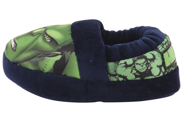 Incredible Hulk Toddler/Little Boy's Green/Navy Fashion Slippers Shoes ...