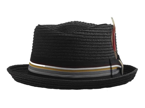 Scala Men s Paper Braid Pork Pie Hat JoyLot