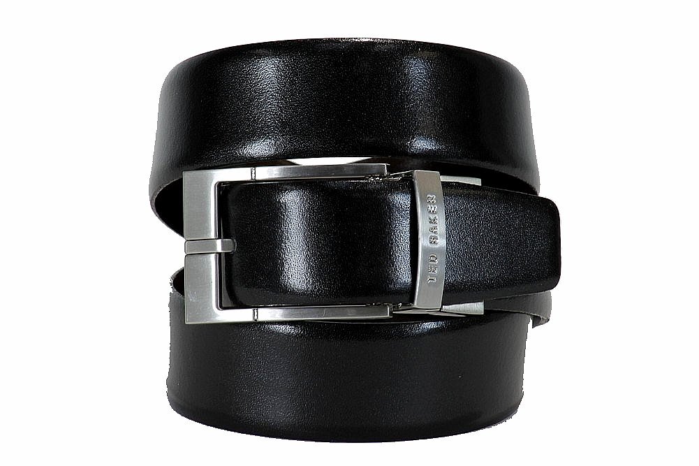 Ted Baker London Men's Connary Reversible Black/Brown Leather Belt