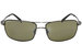 Serengeti Men's Dante 7115 Shiny Gunmetal/Black Polarized Sunglasses