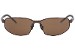 Serengeti Men's Granada 7300 Espresso/Brown Lens Polarized Wrap Metal Sunglasses