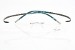 Silhouette Eyeglasses Spx Art 7690 6052 Teal Pinstripe Optical Frame