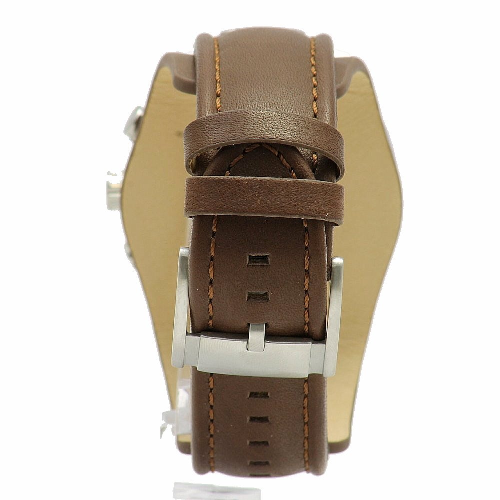 Fossil Men's Coachman CH2891 Brown Chronograph Leather Watch | JoyLot.com