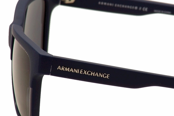 Armani Exchange Men's AX4026S AX/4026/S 81226G Matte Grey Square Sunglasses  56mm 