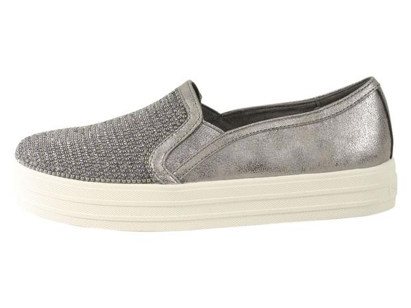 skechers double up shiny dancer pewter