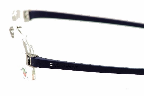 Tag Heuer Eyeglasses TH 7104 016 Blue TagHeuer Optical Frame 55mm