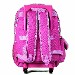 Hello Kitty Hearts & Dots Pink Rolling Backpack 17in School Bag