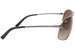 Ray Ban RB3387 004/13 Sunglasses RayBan Men's Silver/Brown Lens Rectangular 64mm