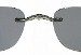 Silhouette Zenlight 5065 Gray Polarized Clip-On Sunglasses