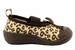 Skidders Infant Toddler Girl's Brown Leopard Print Canvas Mary Janes Shoes