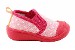 Skidders Infant Toddler Skidproof Pink Polka Dot Gripper Slippers Shoes