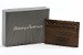 Tommy Bahama Men's Brown Braided Leather Card Case Wallet