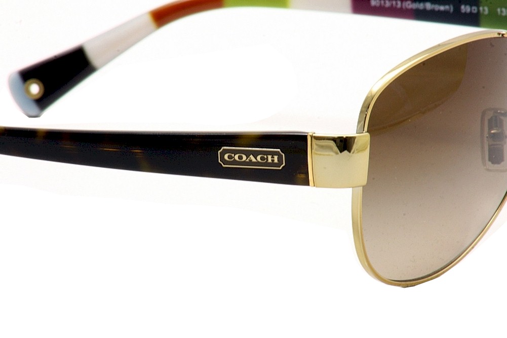 Coach kristina gold frame fashion sunglasses